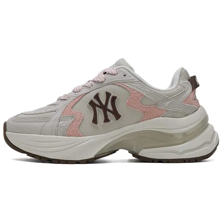 MLB Curve Runner Low-top Casual Shoes Unisex Gray Pink