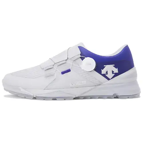 DESCENTE Boa Comfortable Round Toe Cushioning Slip Resistant Low top Casual Shoes Men's White