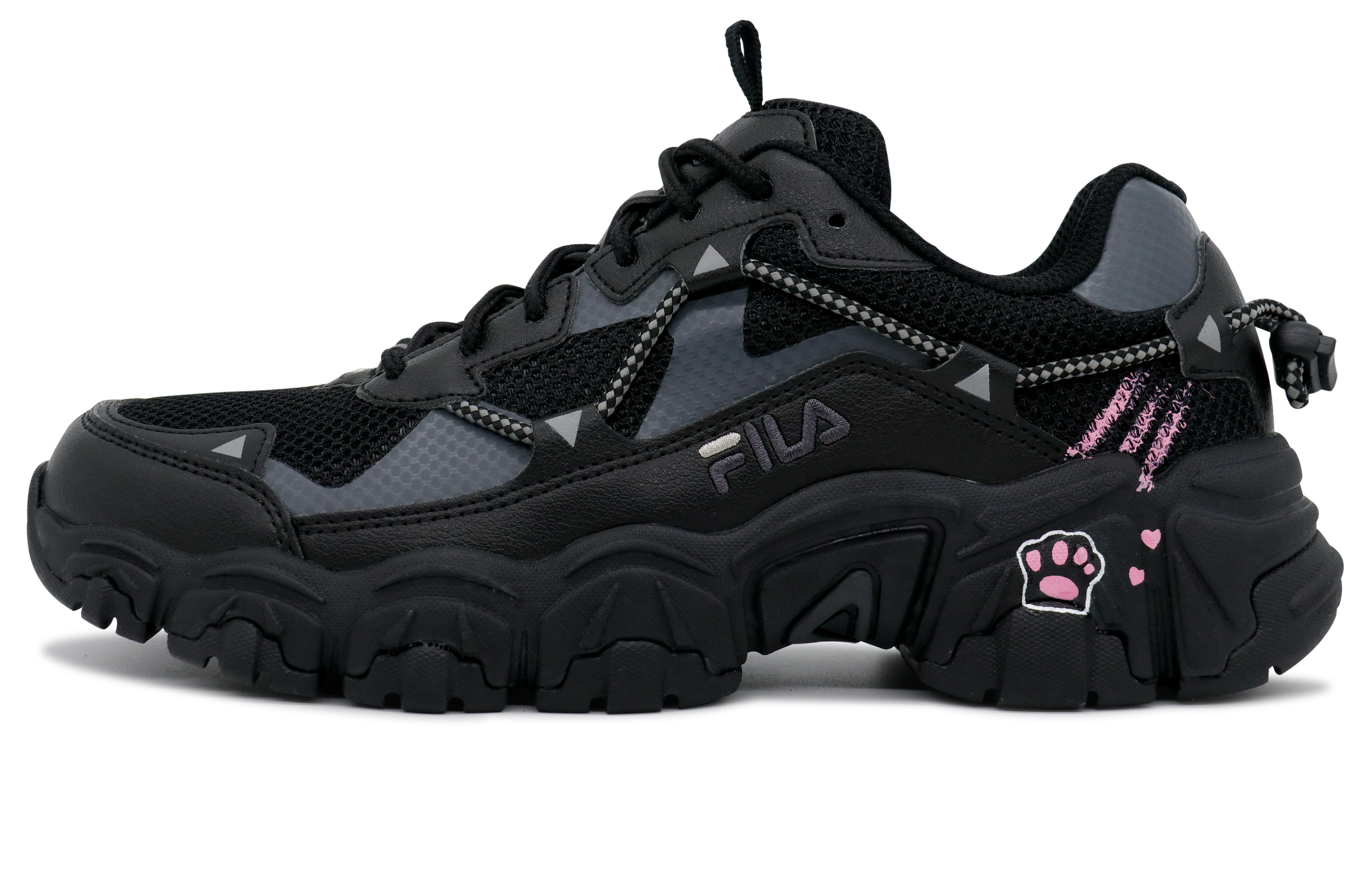 FILA Cat Claw Casual Shoes Unisex Low Top Pink