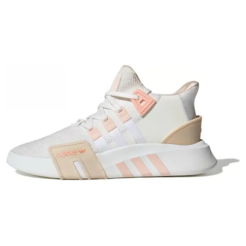Adidas Originals Eqt Bask Adv Fabric Mid top Casual Shoes Unisex White Brown