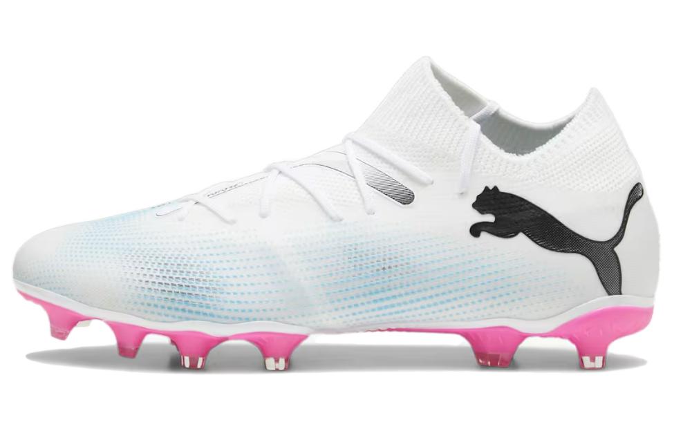 Мужские бутсы PUMA Future Match (бело-розовые)