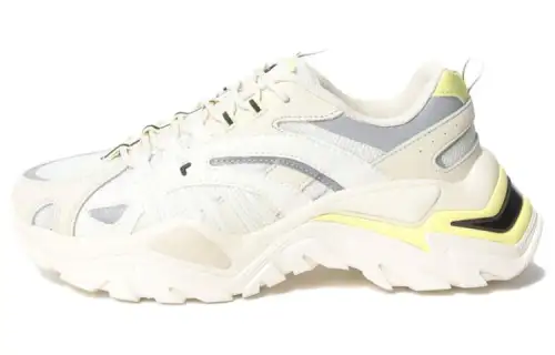 FILA Electrove Low top Casual Shoes Unisex White Yellow
