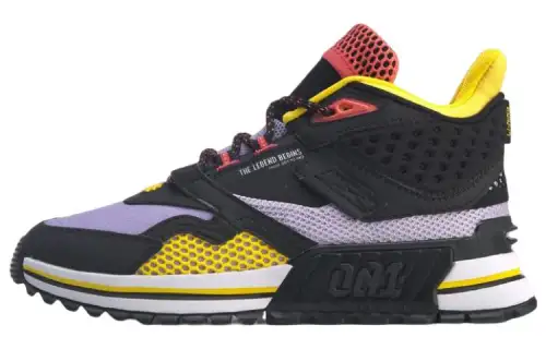 Li Ning 001 T1000 Winter Fashion Cushioning Abrasion Resistant Cushioning, Wear Resistant Mid top Running Shoes Women's