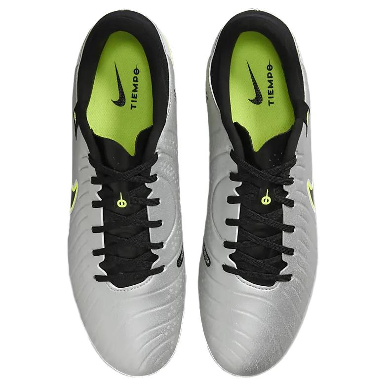Nike Tiempo Legend 10 Academy Mg Metallic Silver Volt Black