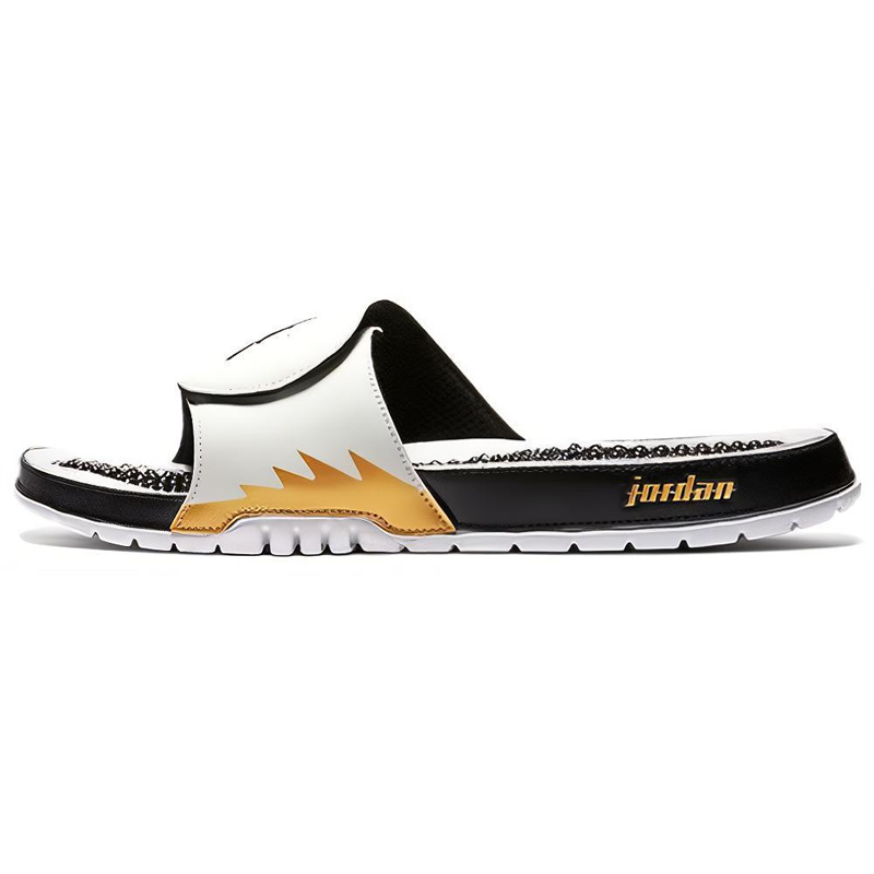 Air Jordan Hydro 5 Retro Slide 'White Metallic Gold'