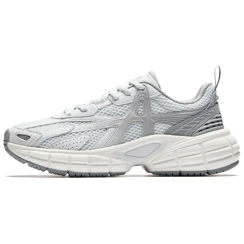 Anta Dawn Textile, Synthetic Leather Low top Casual Shoes Men's Gray