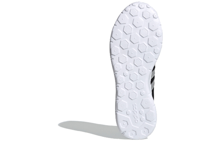 Женские кроссовки adidas neo Lite Racer (черно-серебристые) — фото 5