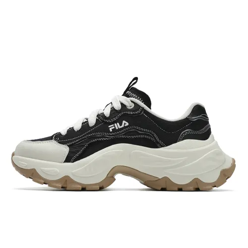 FILA SOFIA 4 Fish Bone Shoes Low top Casual Shoes Women's Black White