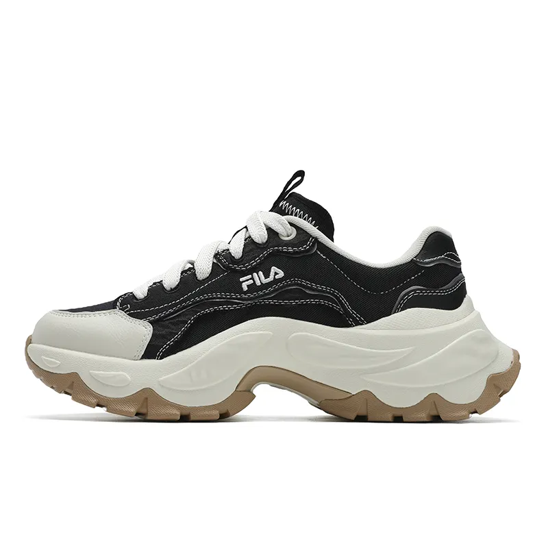 FILA SOFIA 4 Fish Bone Shoes Low top Casual Shoes Women's Black White
