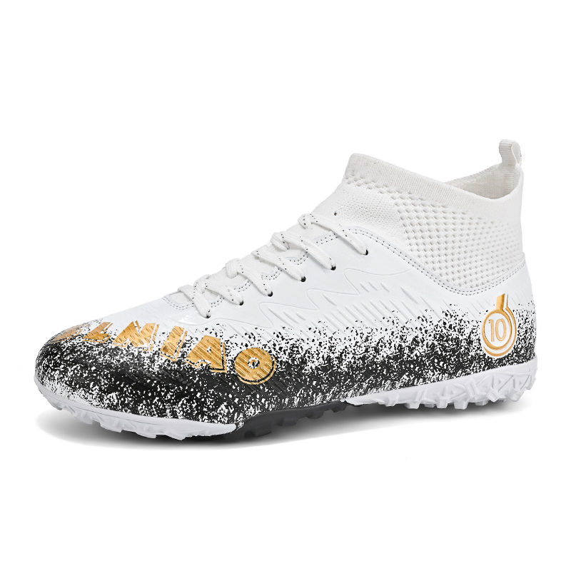BIANSULONG Soccer Shoes Unisex Low Top Black/Gold