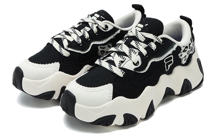 Женские кеды Fila FUSION STARFISH CANVAS Feile (черно-белые) — Чёрный / белый — фото 3