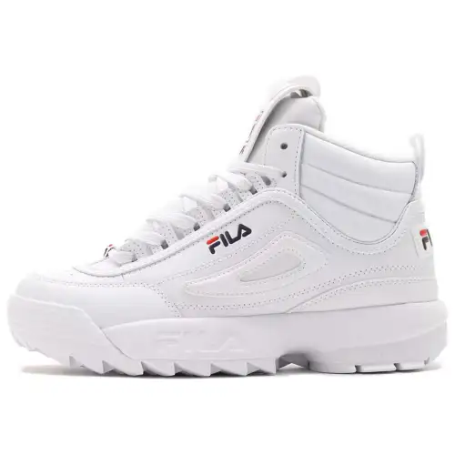 FILA Disruptor Ii Mid White Navy Red Women's