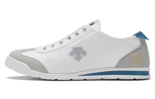 DESCENTE Chron Slip On Slip Resistant Abrasion Resistant Low top Casual Shoes Unisex Black White