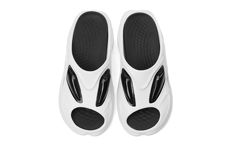 LPMX Quiet Abrasion Resistant Slide Slippers Unisex White