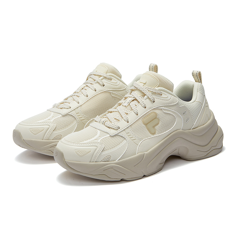 Женские кроссовки Fila FUSION UNIQUE (молочно-белые) — 古白色 — фото 4