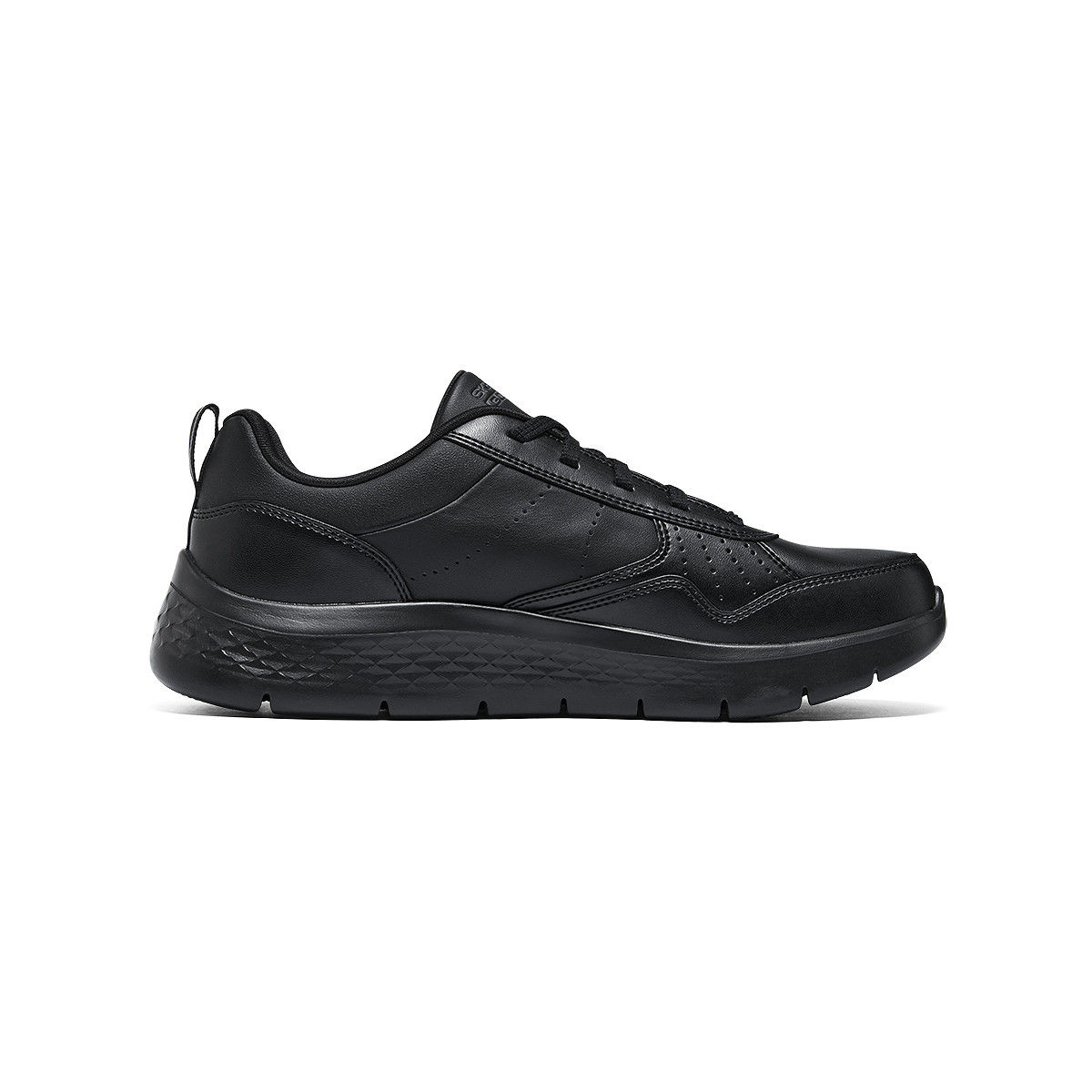 Skechers Go Walk Flex Cow Leather Low top Casual Shoes Men’s Black