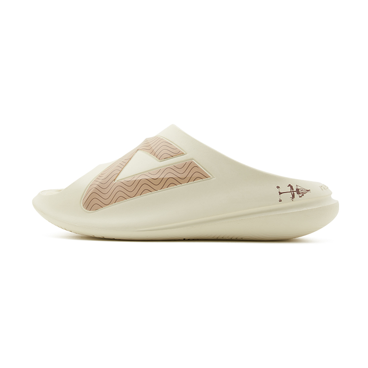 PEAK Taichi Chubby Slippers EVA Quiet Slide Slippers Women's Khaki