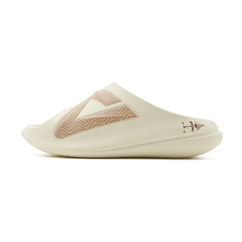PEAK Taichi Chubby Slippers EVA Quiet Slide Slippers Women's Khaki