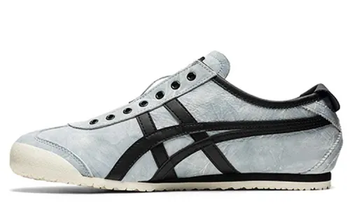 Onitsuka Tiger MEXICO 66 Non slip Lightweight Low top Casual Shoes Unisex Silver Black
