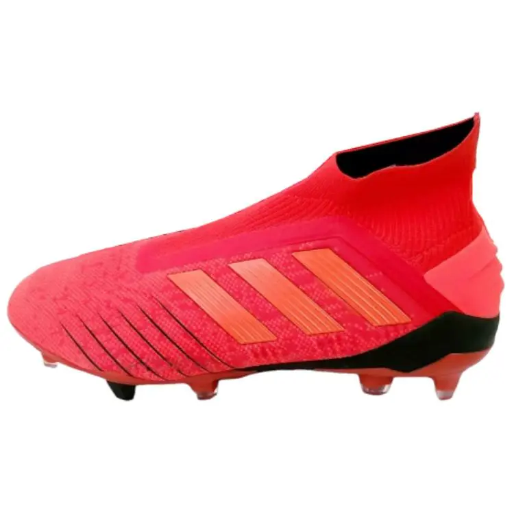 Adidas Predator 19+ Slip Resistant Abrasion Resistant Slip Resistant Abrasion Resistant Soccer Shoes Men's Red