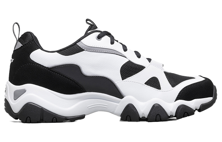 Мужские кроссовки Skechers D'LITES 2.0 (черно-белые) — фото 2