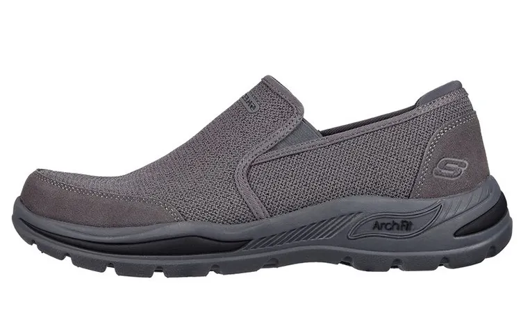 Skechers Arch Fit Motley Textile, Leather Low top Casual Shoes