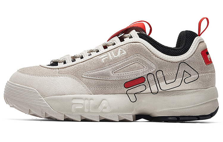Мужские кроссовки Fila FUSION Disruptor (серебристо-белые) — фото 1
