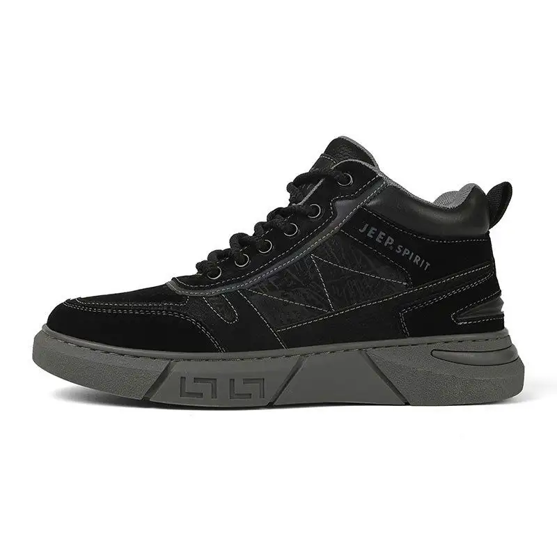 JEEP SPIRIT Mid top Casual Shoes Men's Black