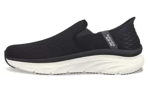 Skechers D'lux Walker Cushioning Abrasion Resistant Cushioning, Wear Resistant Low top Casual Shoes Men's Black