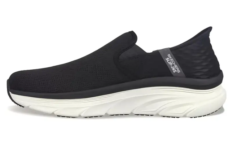 Skechers D'lux Walker Cushioning Abrasion Resistant Cushioning, Wear Resistant Low top Casual Shoes Men's Black