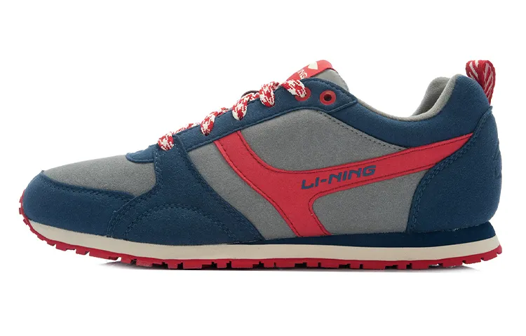 Li Ning Mesh, Synthetic Leather Cushioning Slip Resistant Abrasion Resistant Low top Casual Shoes Men's