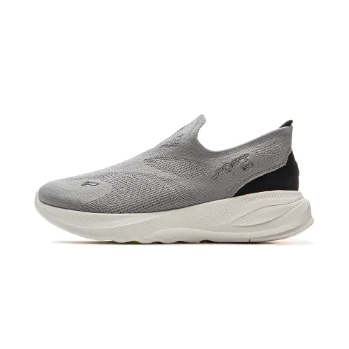 Li Ning SOFT GO 2 Breathable Moisture Wicking Low top Casual Shoes Men's Gray