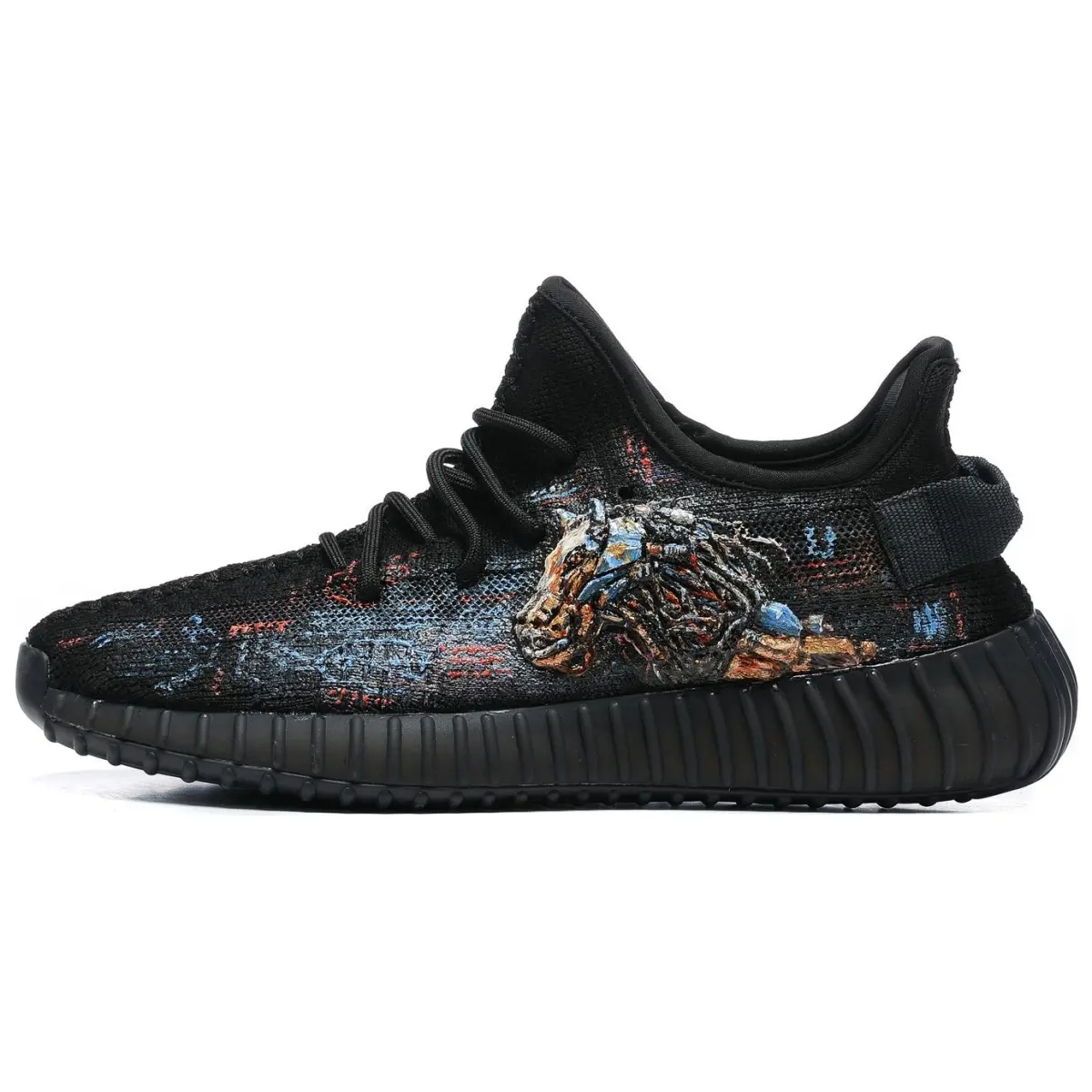 Adidas Originals Yeezy Boost 350 V2 Textile, TPU Cushioning Breathable Low top Casual Shoes Unisex Black