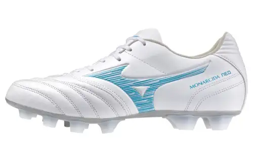 Mizuno Monarcida FG Firm Ground Abrasion Resistant Abrasion Resistant Soccer Shoes Men's White Blue