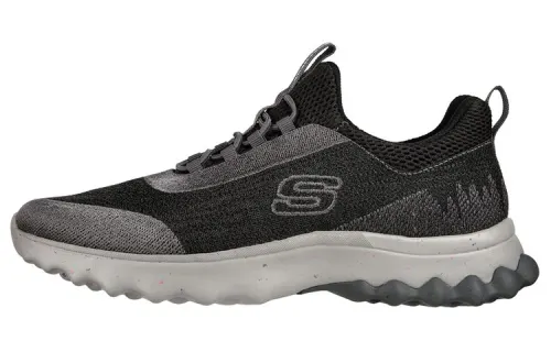 Skechers Relaxed Fit Casual Shoes Men's Low Top Black/Gray