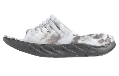 HOKA ONE ONE Ora Recovery Slide Swirl Lunar Rock Sharkskin