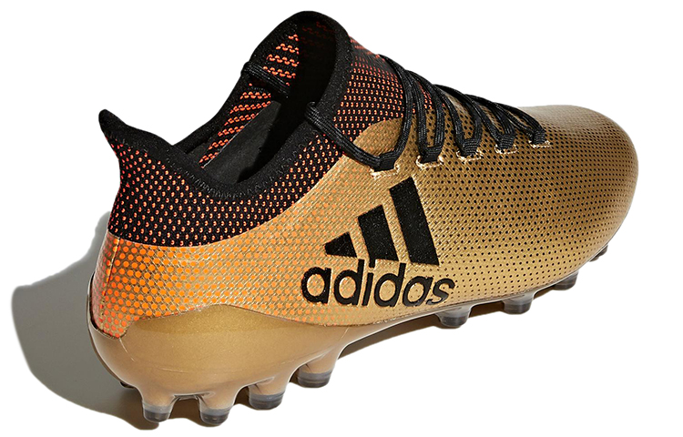 Adidas X 17+ AG Artificial Ground Artificial Turf Abrasion Resistant Soccer Shoes Men’s Gold Black