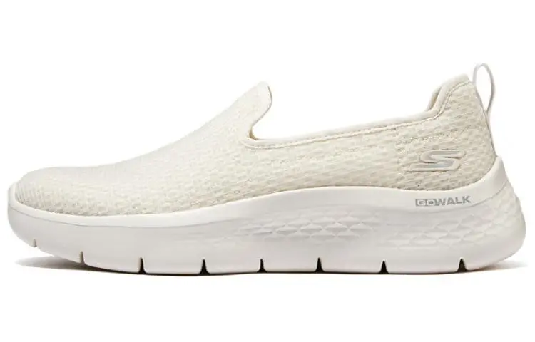 Skechers Go Walk Fle Fabric Slip on Cushioning Breathable Low top Casual Shoes Women's Ivory