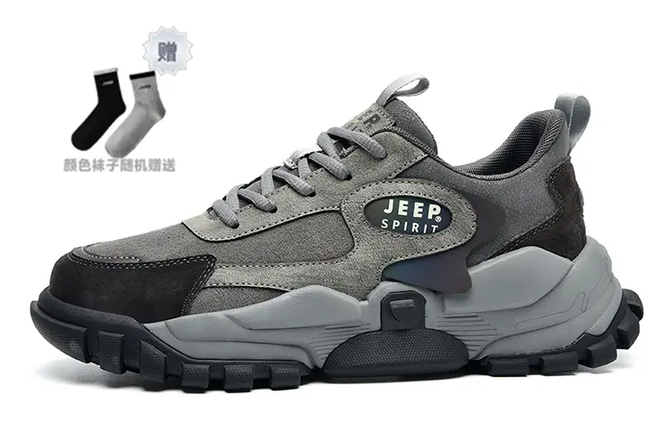 JEEP SPIRIT Low top Casual Shoes Men's Climbing Gray