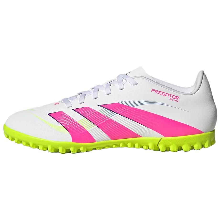 Adidas Predator CLUB TF Turf Fabric Slip Resistant Abrasion Resistant Soccer Shoes Men’s White Pink