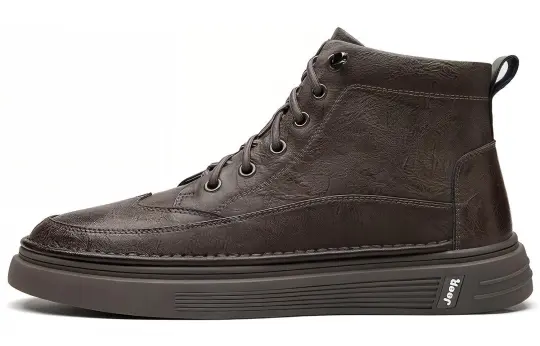 Jeep Ankle Length Sports Combat Boots Men's Khaki