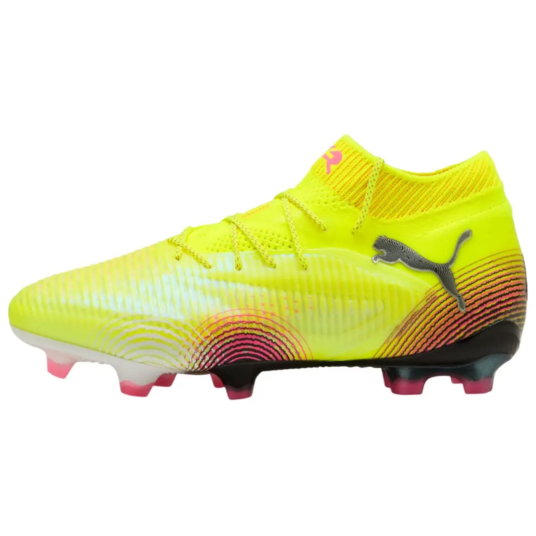 PUMA Future 8 Ultimate FG Firm Ground Abrasion Resistant Soccer Shoes Unisex Yellow Black