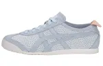 Onitsuka Tiger MEXICO 66 Leather Lightweight Low top Casual Shoes Women's Gray Blue