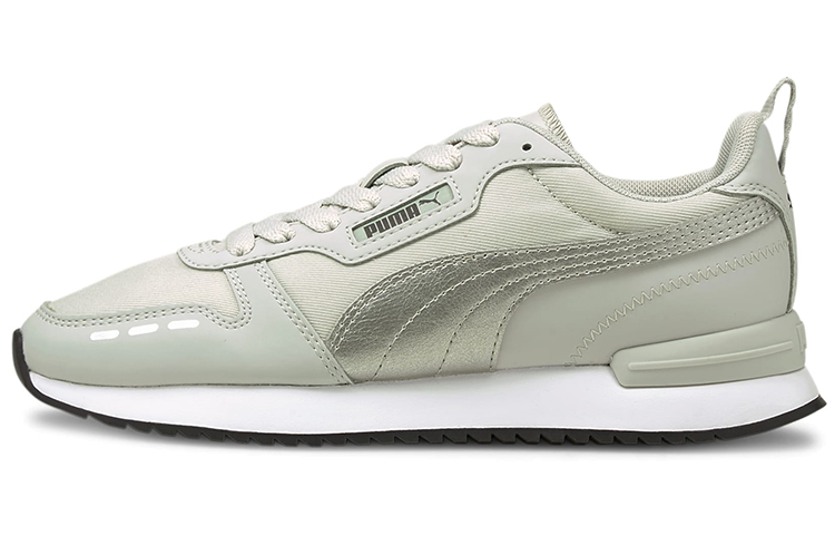 PUMA R78 Metallic Casual Shoes Women's Low Top Green/White