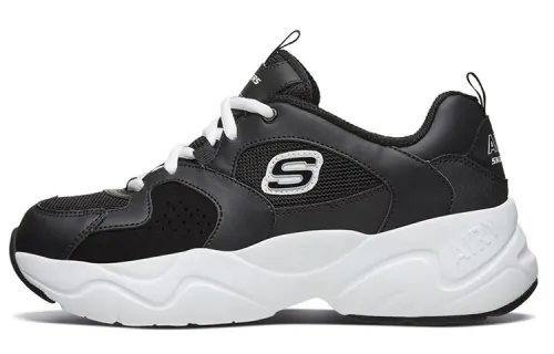 Skechers D'Lites Airy 2.0 Low Top Running Shoes Black Women's