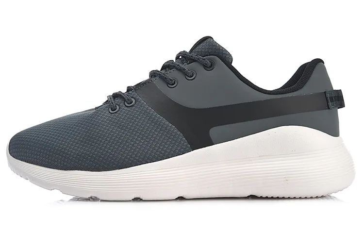 Li Ning Heather Textile, Synthetic Leather Cushioning Slip Resistant Abrasion Resistant Breathable Lightweight Low top