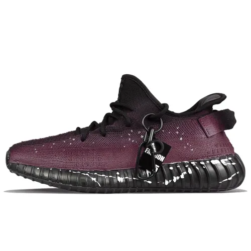 Adidas Originals Yeezy Boost 350 V2 Low top Casual Shoes Unisex Black/Pink Shadow