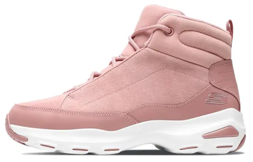 Skechers DLITES Leather High top Casual Shoes Women's Pink