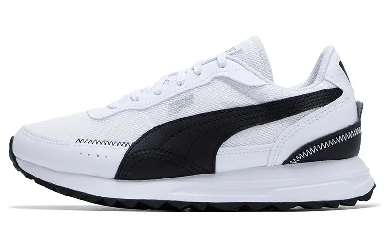 PUMA Road Rider Fabric Low top Casual Shoes Unisex White Black