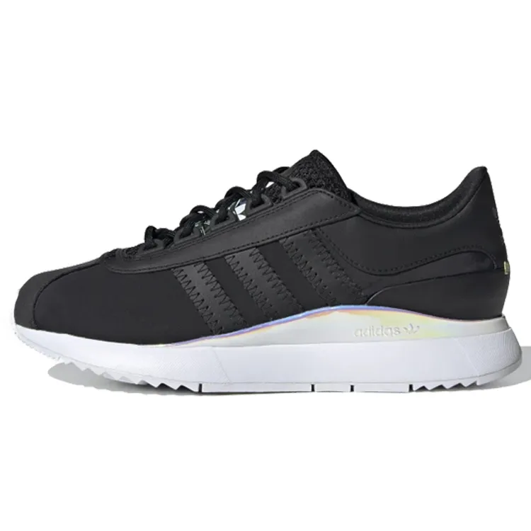 Adidas Originals Sl Andridge Synthetic Leather Lace Up Cushioning Low top Casual Shoes Women's Black